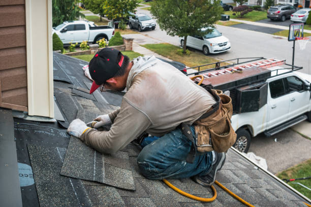 Professional Flat Roof Repair technician working in Rockdale, IL